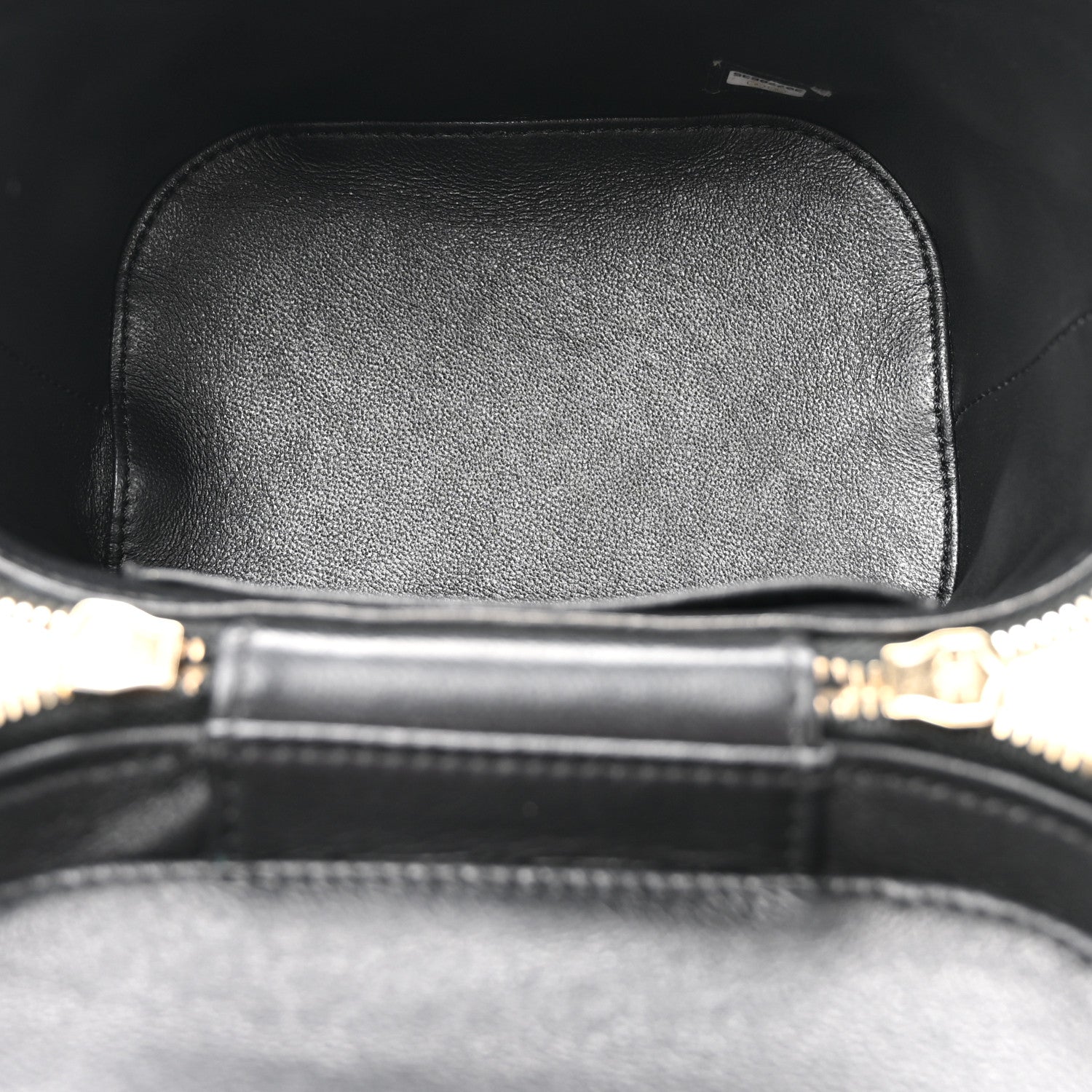 Chanel Lambskin Quilted Trendy Vanity Case Black