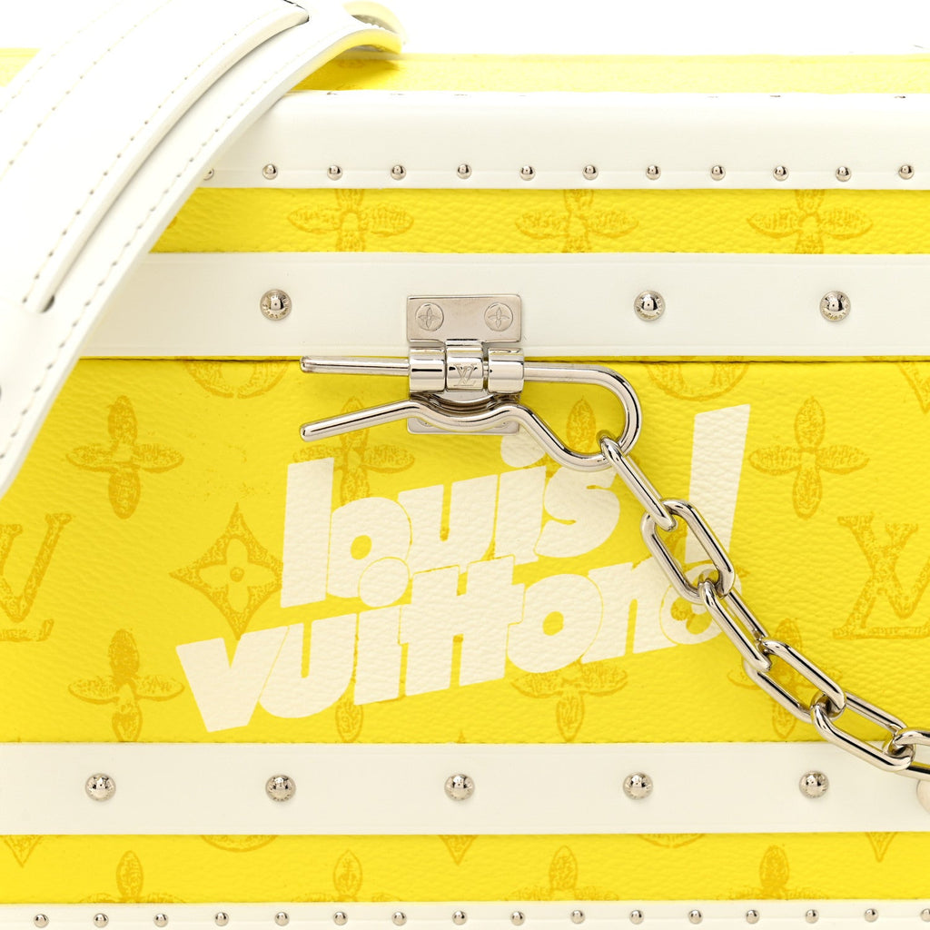 Louis Vuitton Vintage Monogram Everyday LV Clutch Trunk Jaune