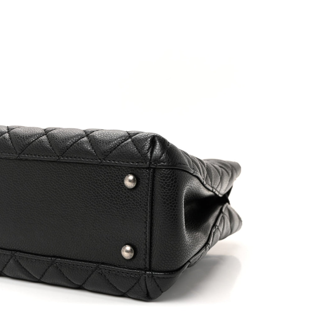Chanel Caviar Quilted Small City Shopping Tote Black