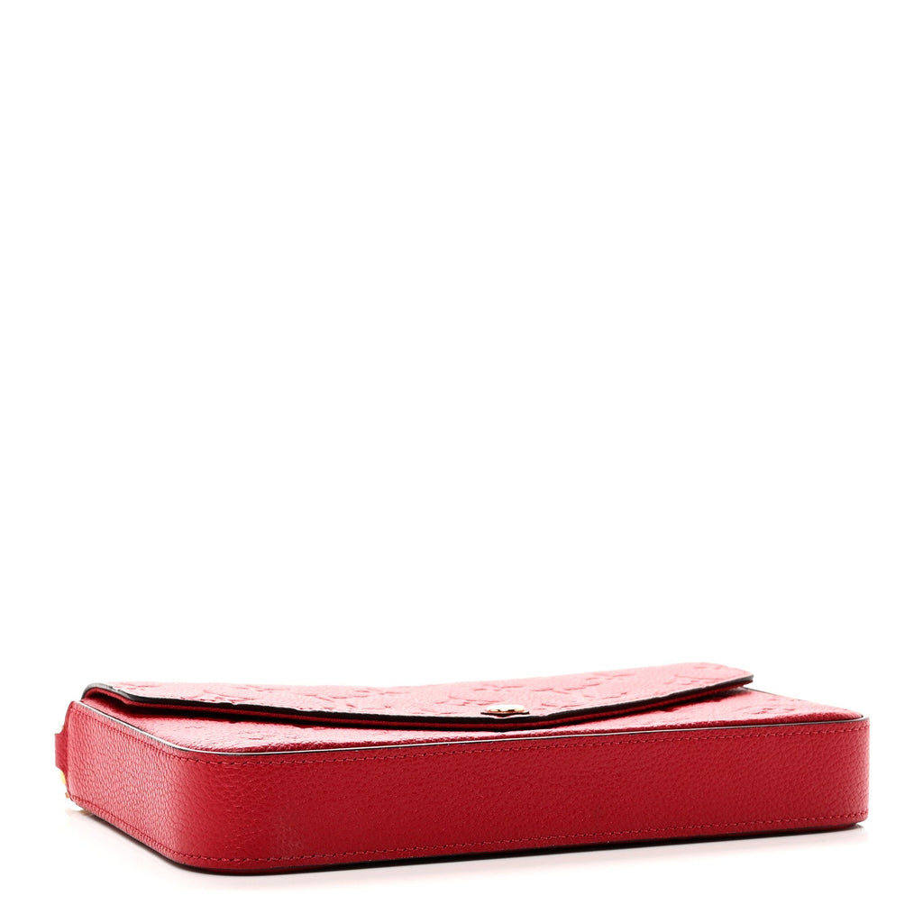 Louis Vuitton Empreinte Pochette Felicie Chain Wallet Scarlet