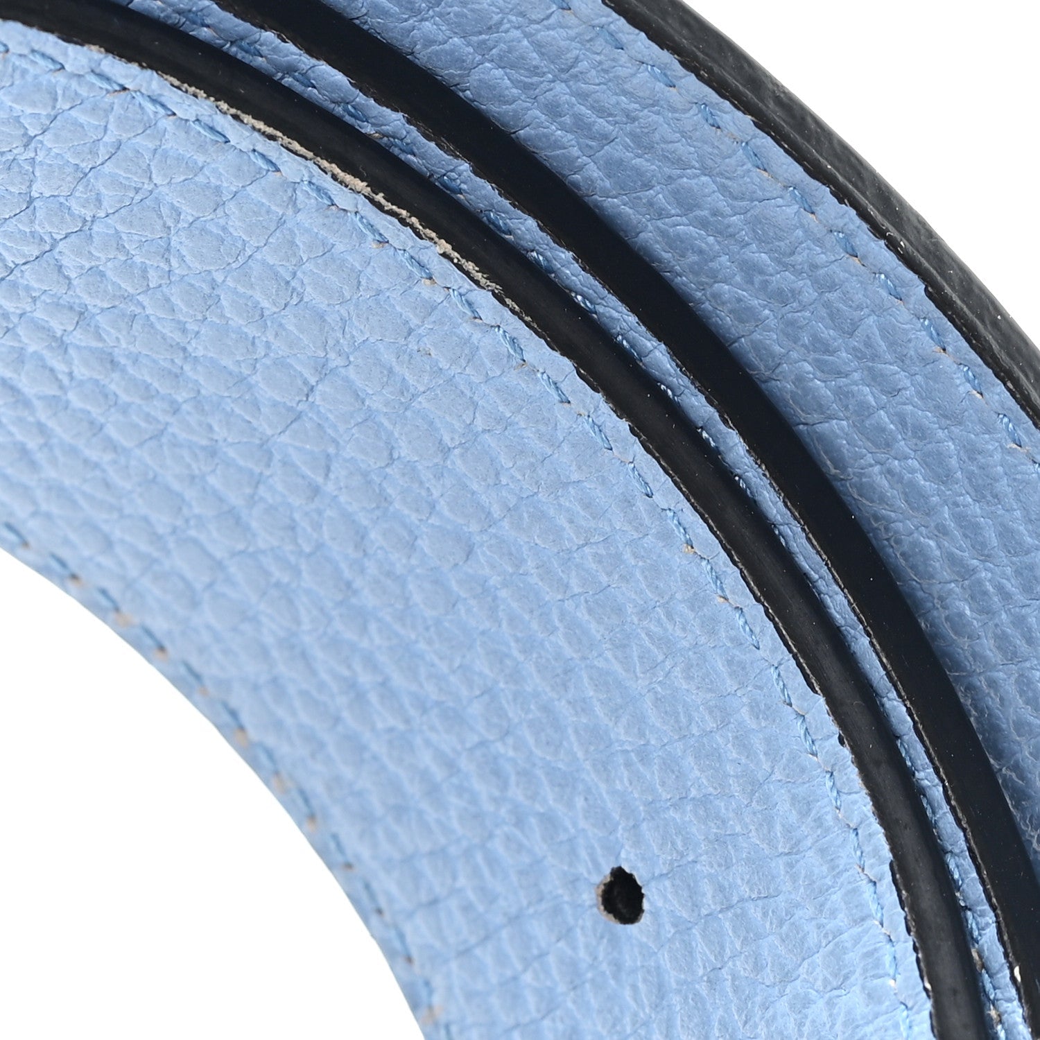 Gucci Dollar Calfskin 1973 Reversible Belt 90 36 Black Mineral Blue