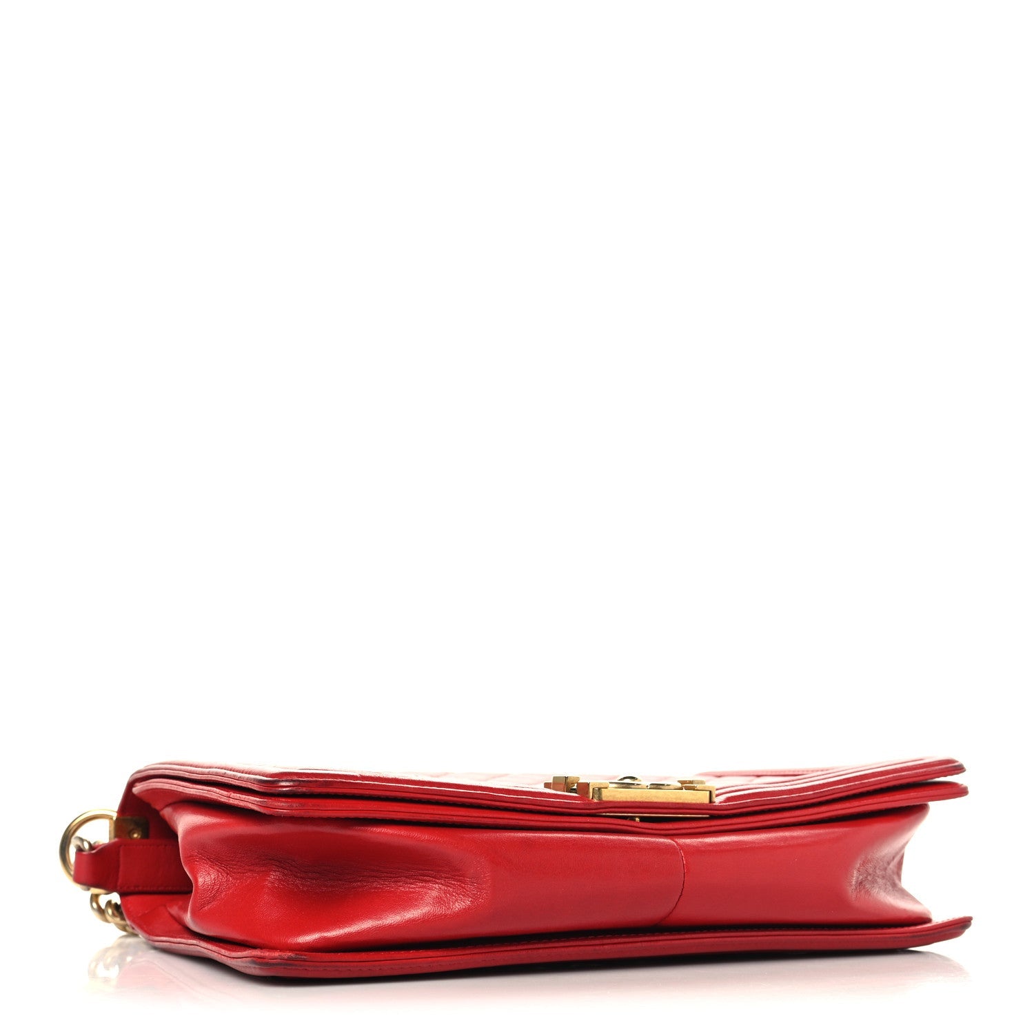 Chanel Lambskin Quilted New Medium Boy Flap Red