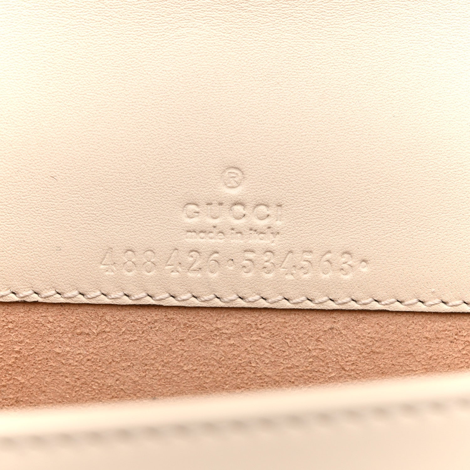 Gucci Calfskin Matelasse GG Marmont Mini Bag White