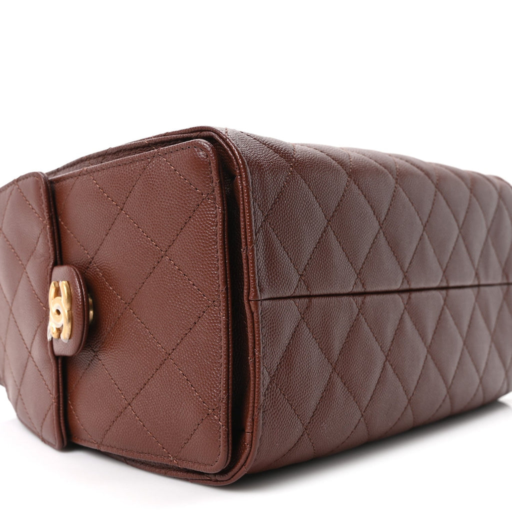 Chanel Caviar Quilted Small Chanel 25 Handbag Brown