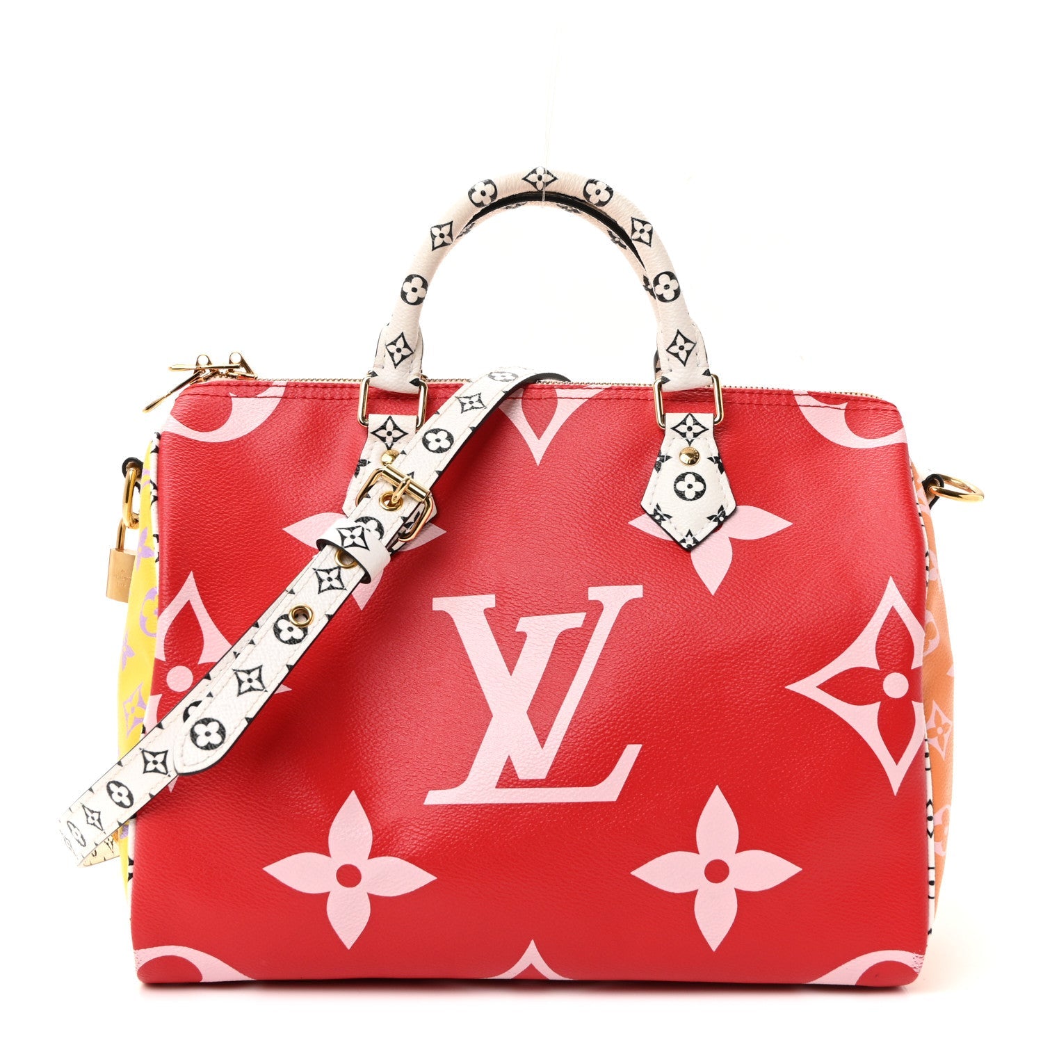 Louis Vuitton Monogram Giant Speedy Bandouliere 30 Rouge