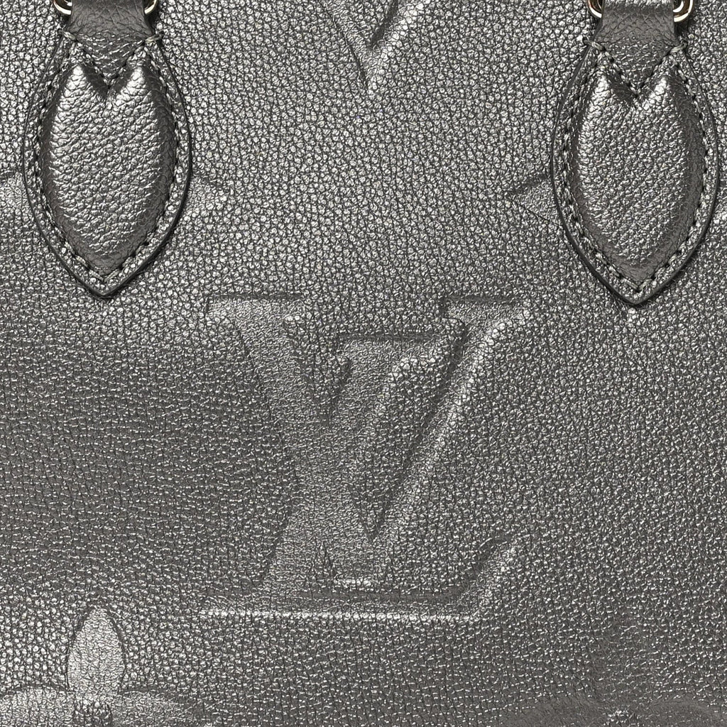 Louis Vuitton Metallic Empreinte Monogram Giant Onthego PM Gun Metal