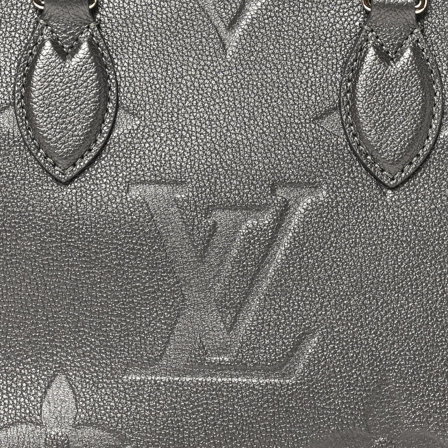 Louis Vuitton Metallic Empreinte Monogram Giant Onthego PM Gun Metal