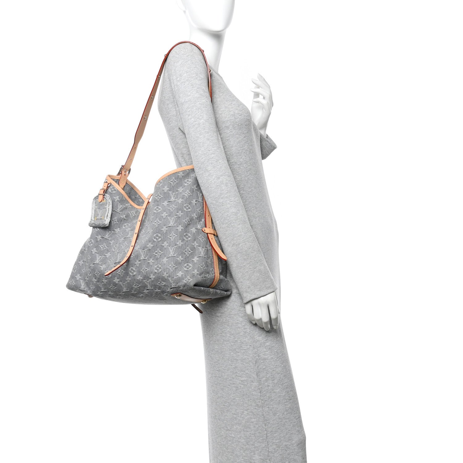 Louis Vuitton Monogram Denim CarryAll MM Washed Grey