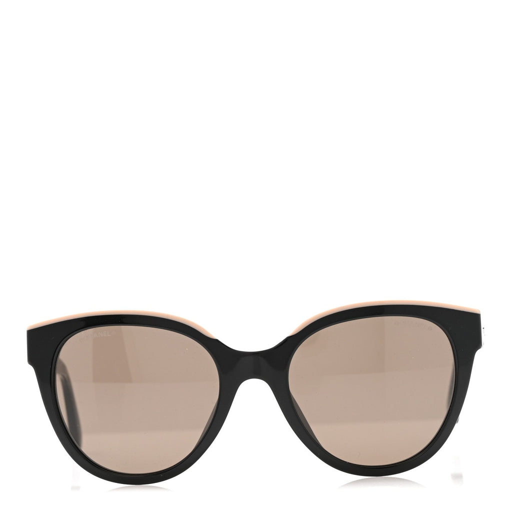 Acetate CC Butterfly Sunglasses 5414 Black Beige
