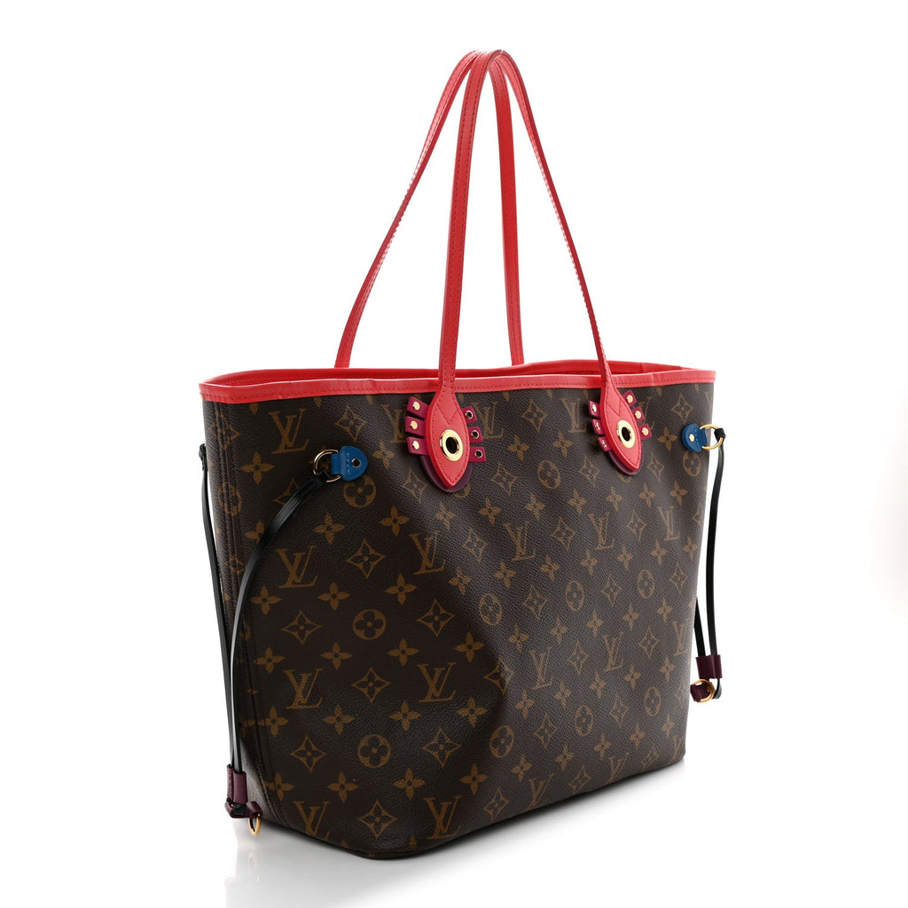 Louis Vuitton Monogram Totem Neo Neverfull MM Flamingo