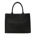 Christian Dior Calfskin Embossed Medium Book Tote Black