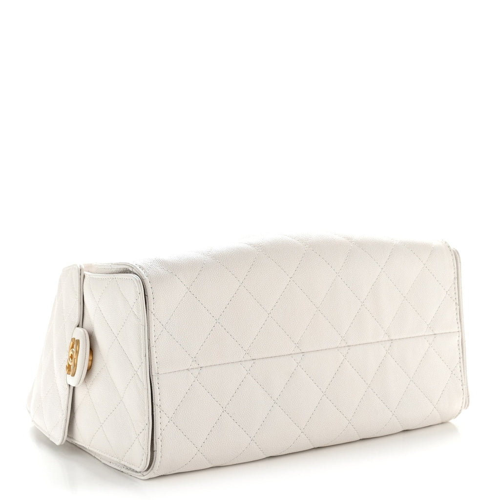 Chanel Caviar Quilted Small Chanel 25 Handbag White