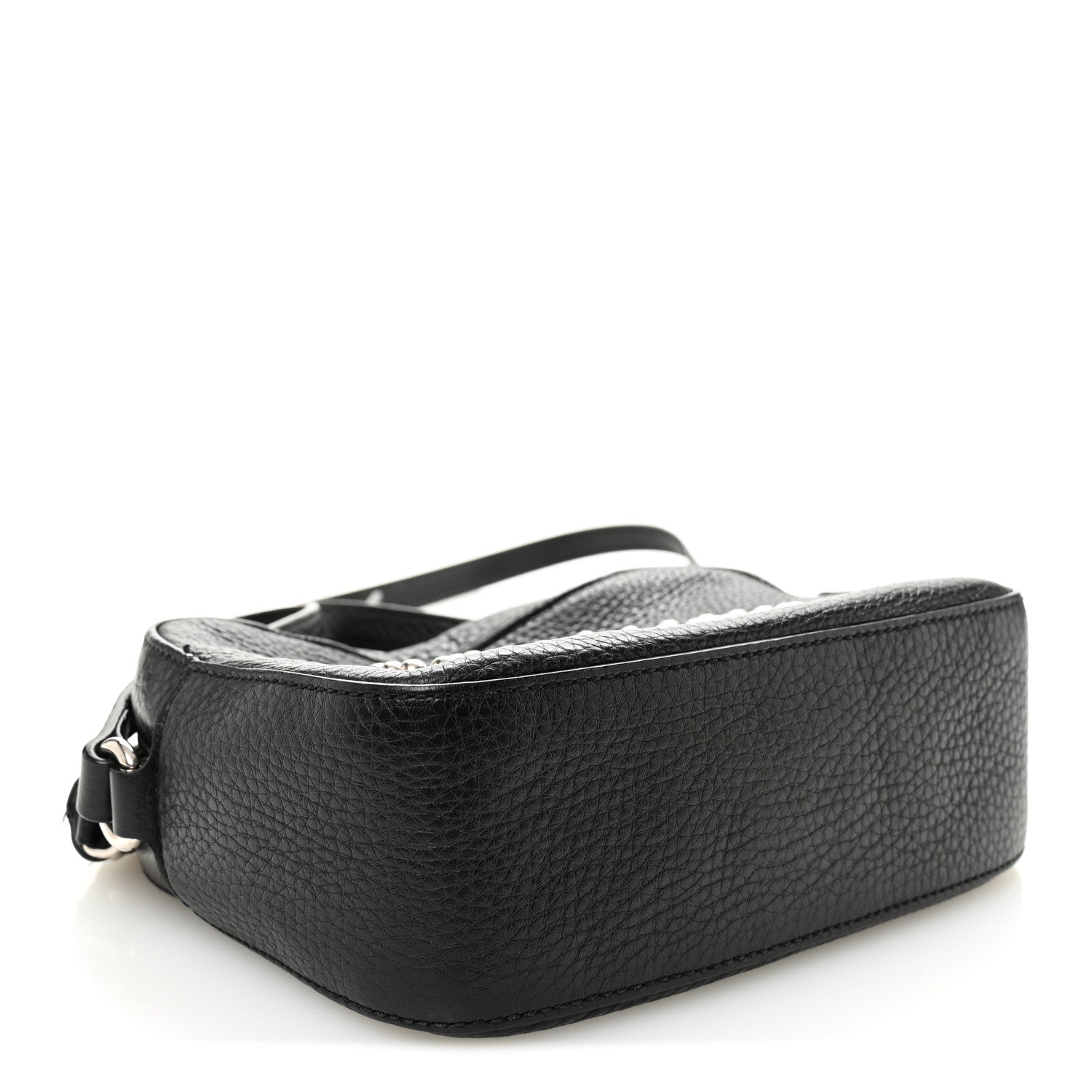Gucci Pebbled Calfskin Studded Small Soho Disco Bag Black