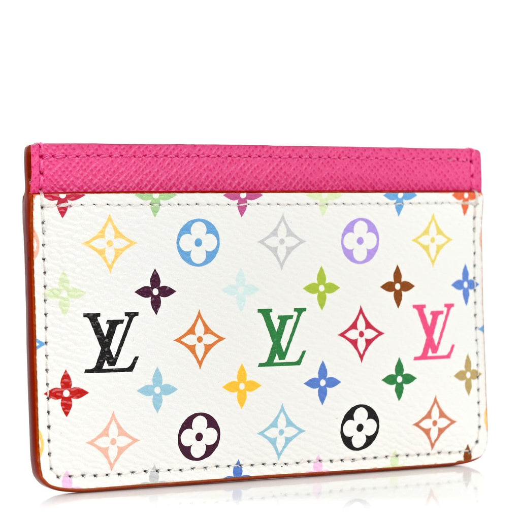 Louis Vuitton LV X TM Monogram Multicolor Card Holder Kawaii Pink