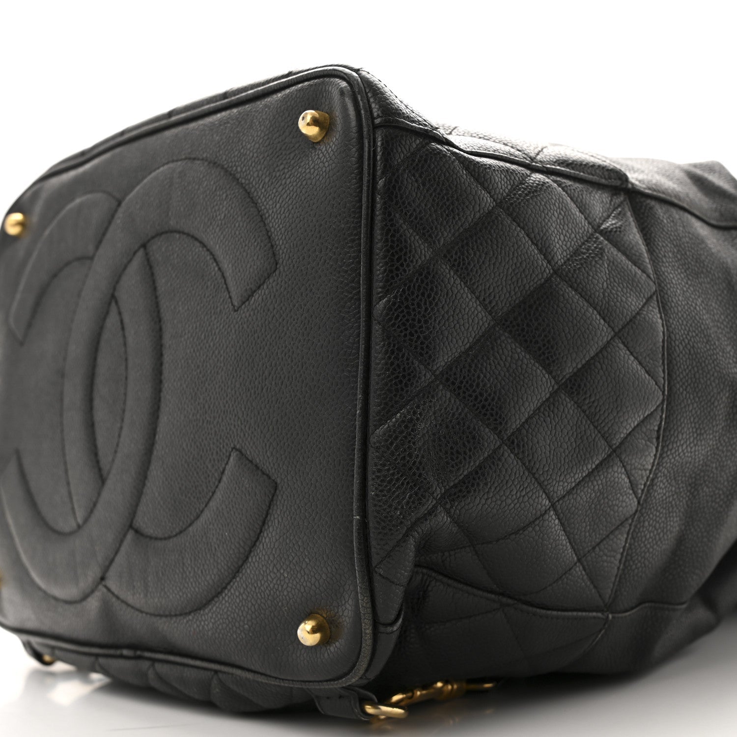 Chanel Caviar Quilted Drawstring Backpack Black