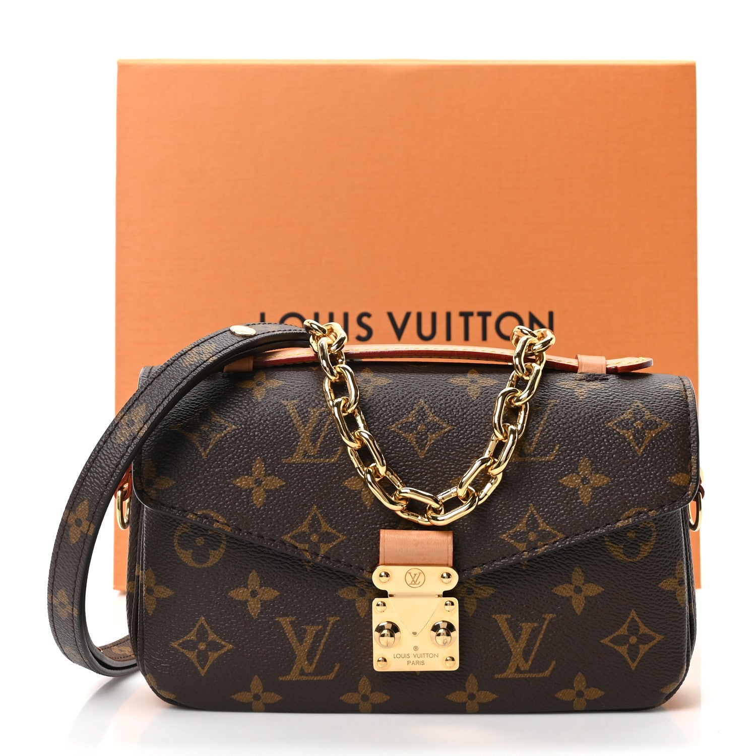 Louis Vuitton Monogram Pochette Metis East West