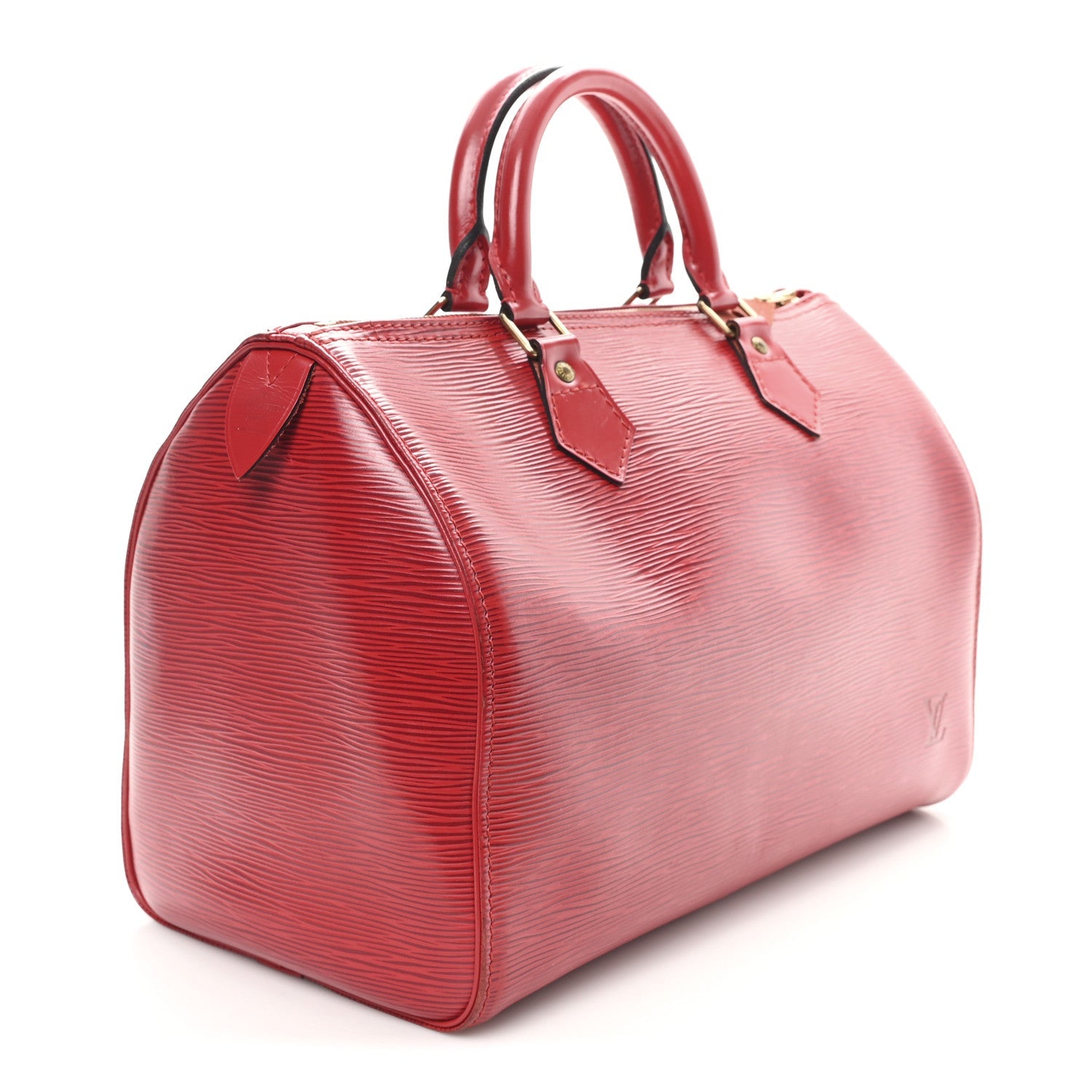 Louis Vuitton Epi Speedy 30 Castillan Red