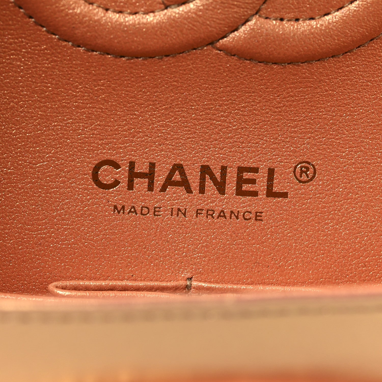 Chanel Metallic Lambskin Quilted Medium Double Flap Golden
