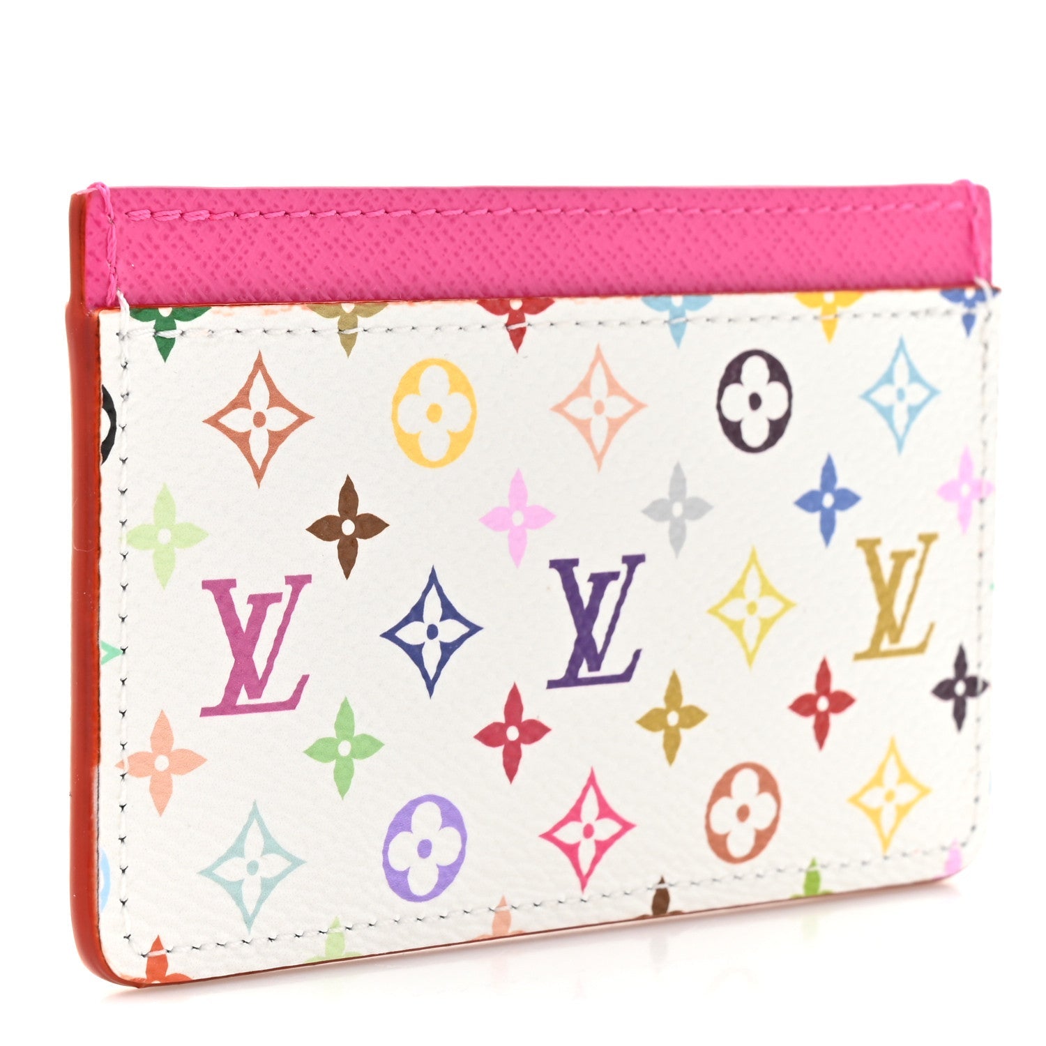Louis Vuitton LV X TM Monogram Multicolor Card Holder Kawaii Pink