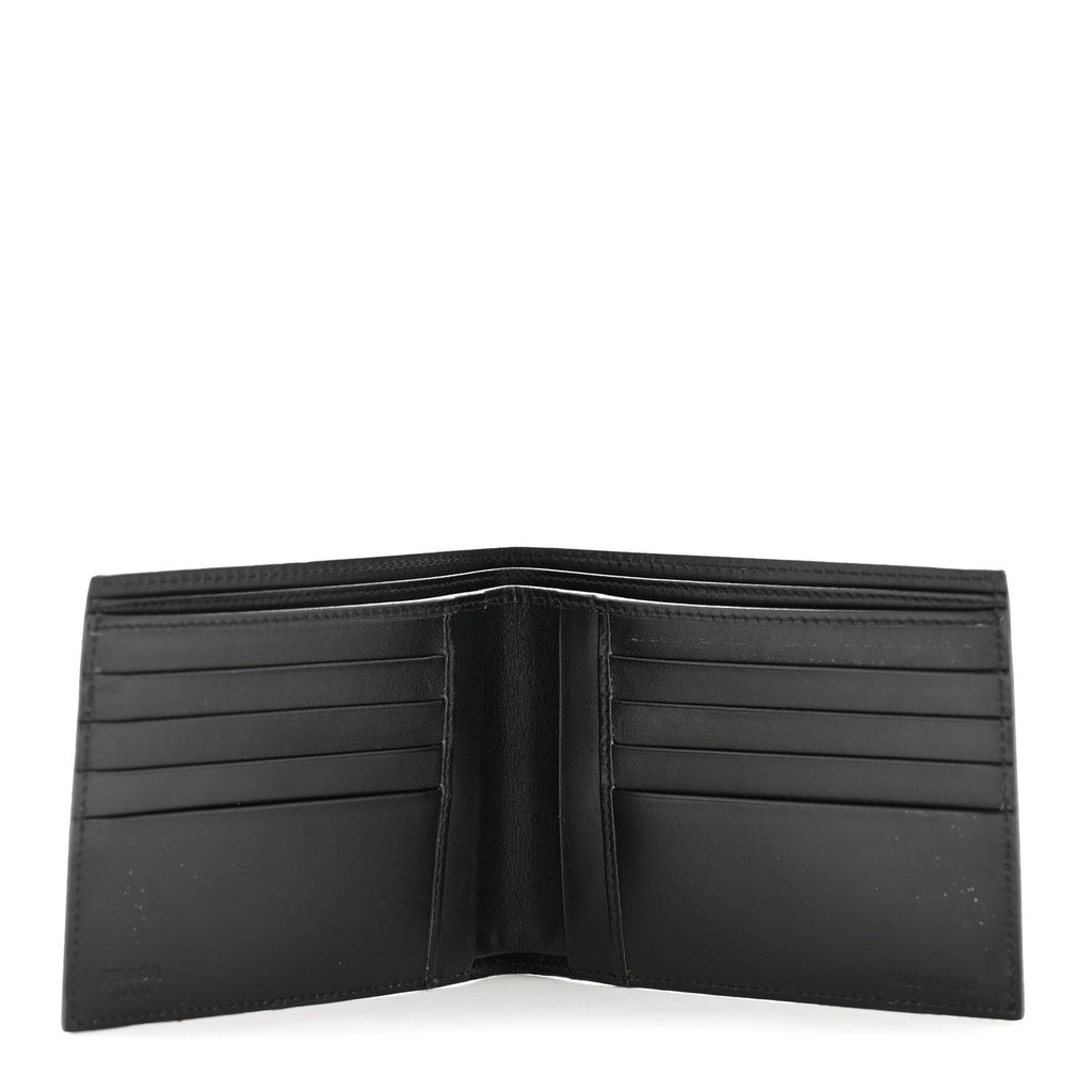 Prada Soft Calf Bi-Fold Wallet Black