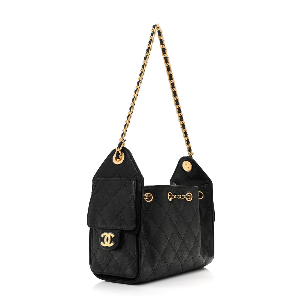 Chanel Caviar Quilted Mini Chanel 25 Handbag Black
