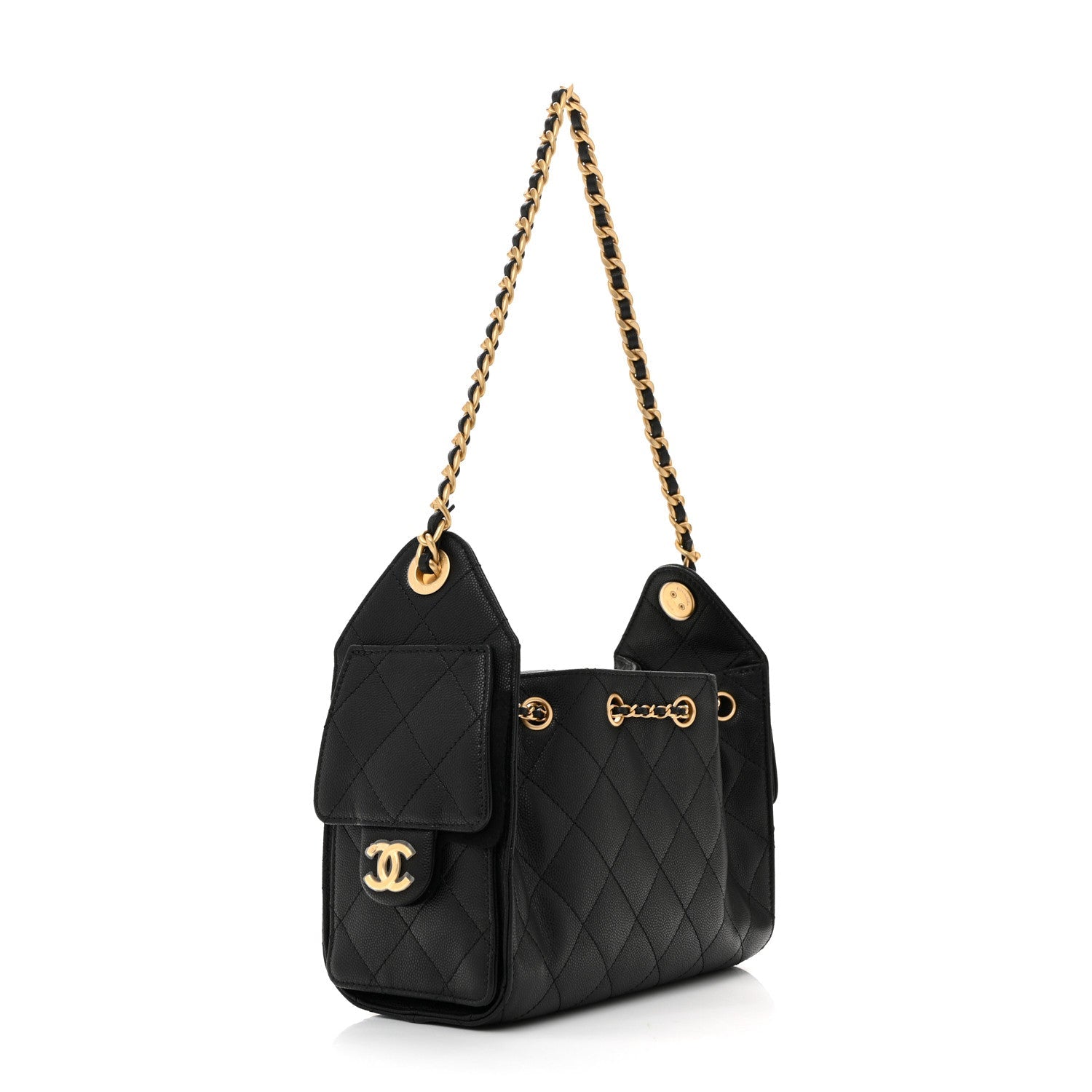 Chanel Caviar Quilted Mini Chanel 25 Handbag Black