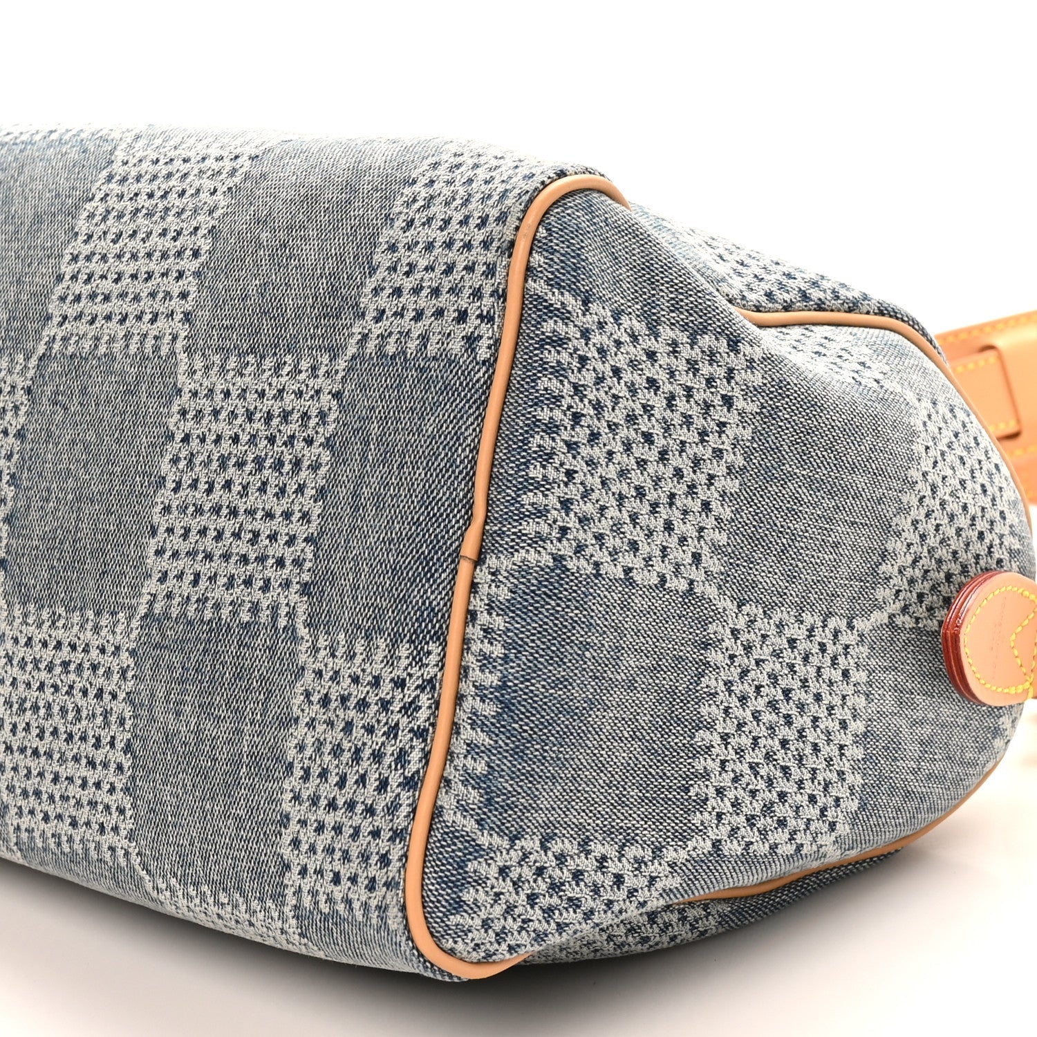 Louis Vuitton Damier Denim 3D Speedy Bandouliere 25 Bleu