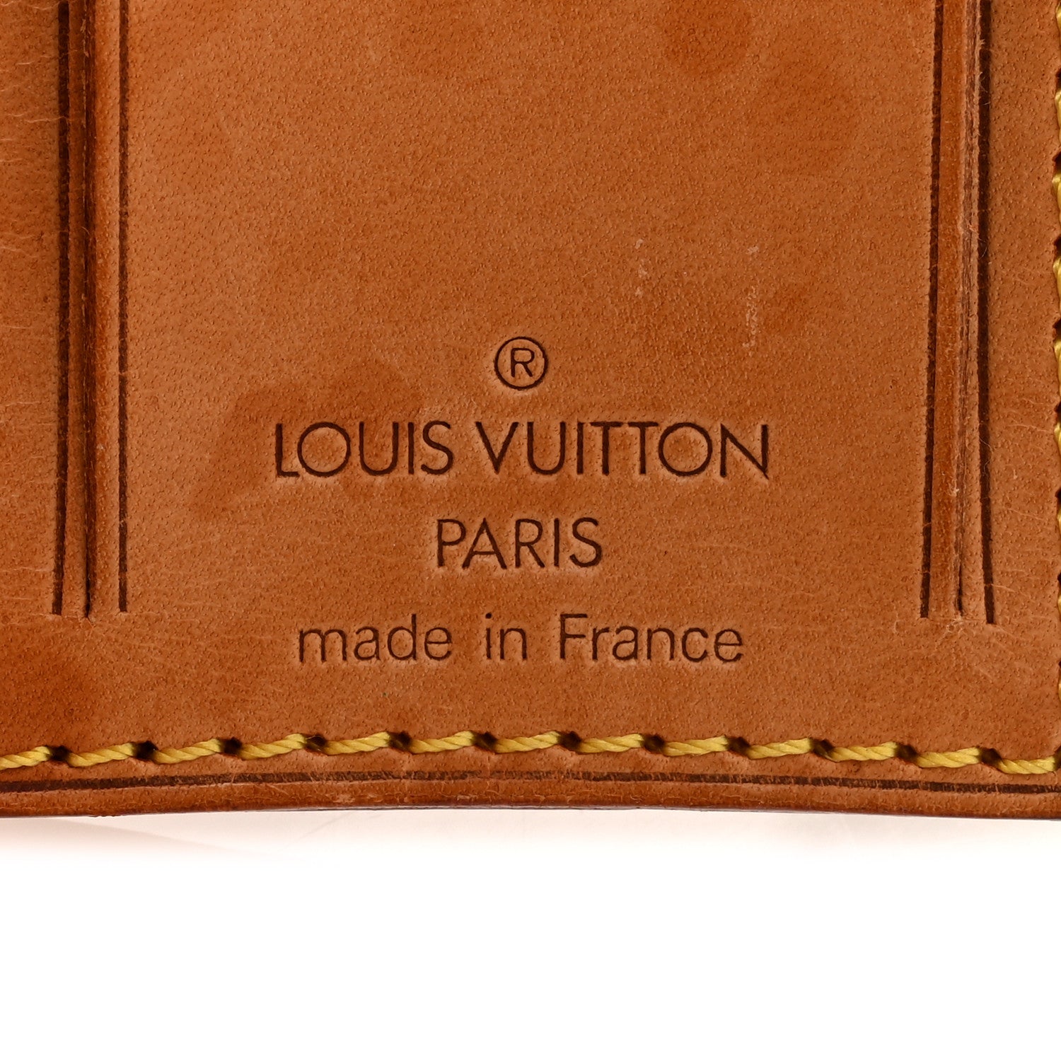 Louis Vuitton Vachetta Luggage Tag