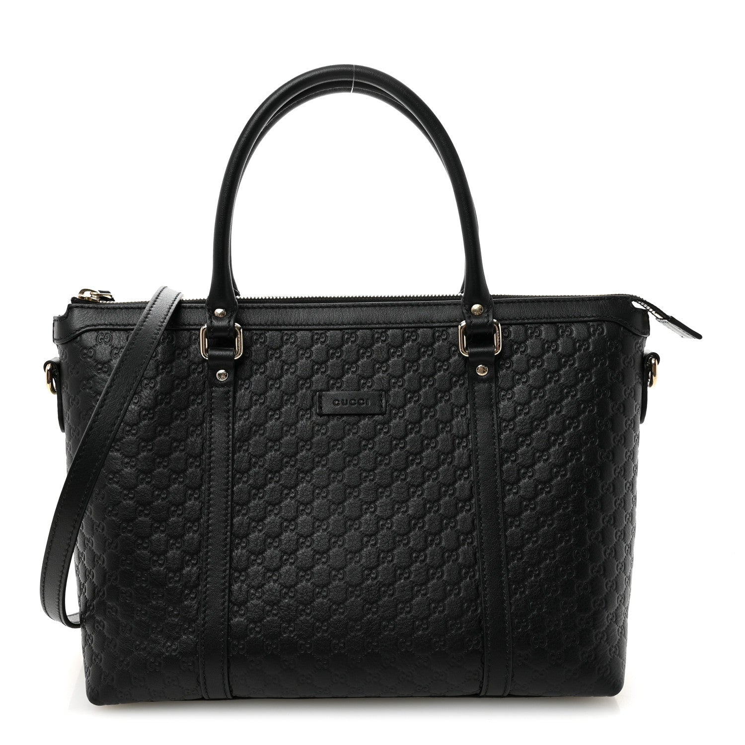 Gucci Soft Microguccissima Small Zippered Satchel Black