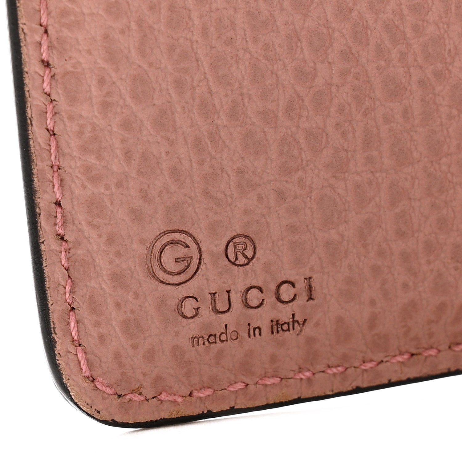 Gucci Dollar Calfskin Interlocking G Continental Wallet Soft Pink