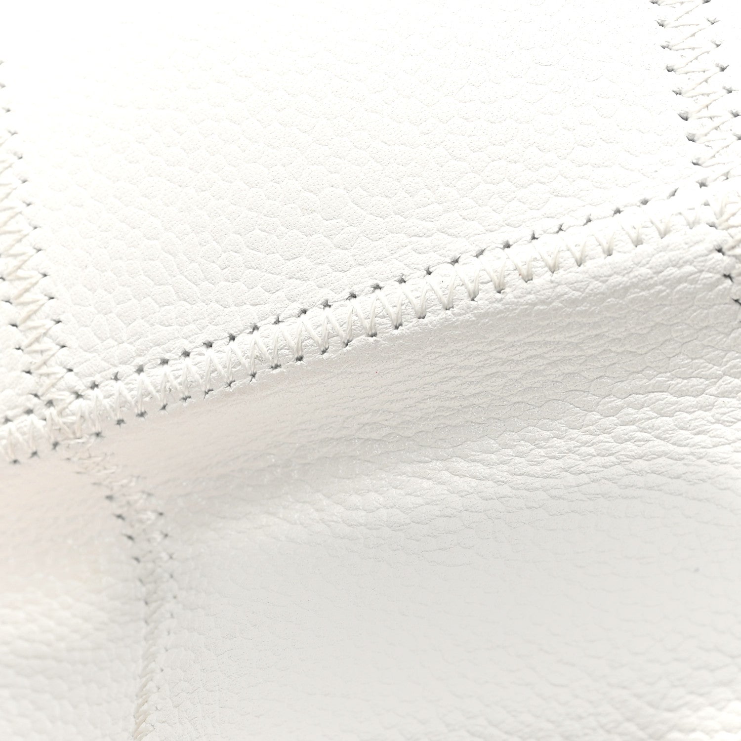 Chanel Caviar Square Stitched Bag White