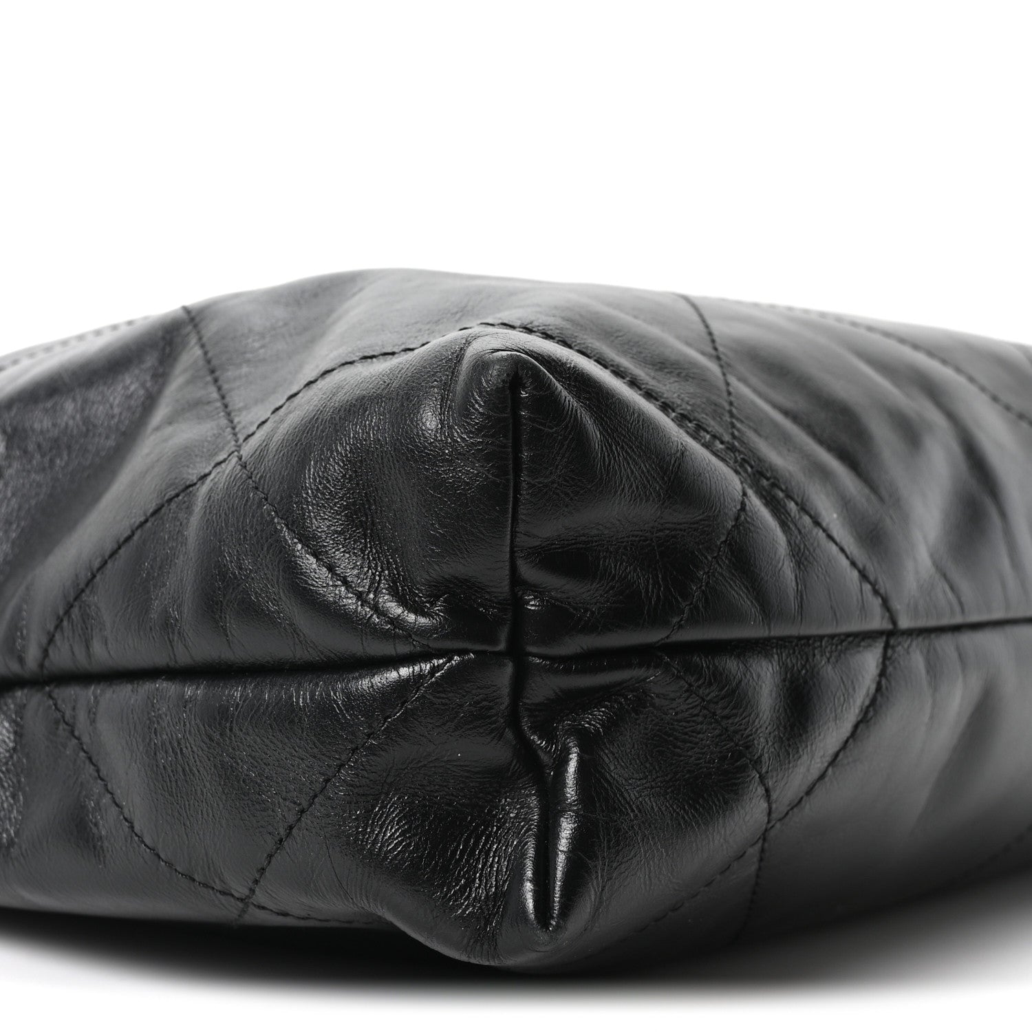 Chanel Shiny Calfskin Quilted Small Chanel 22 Black