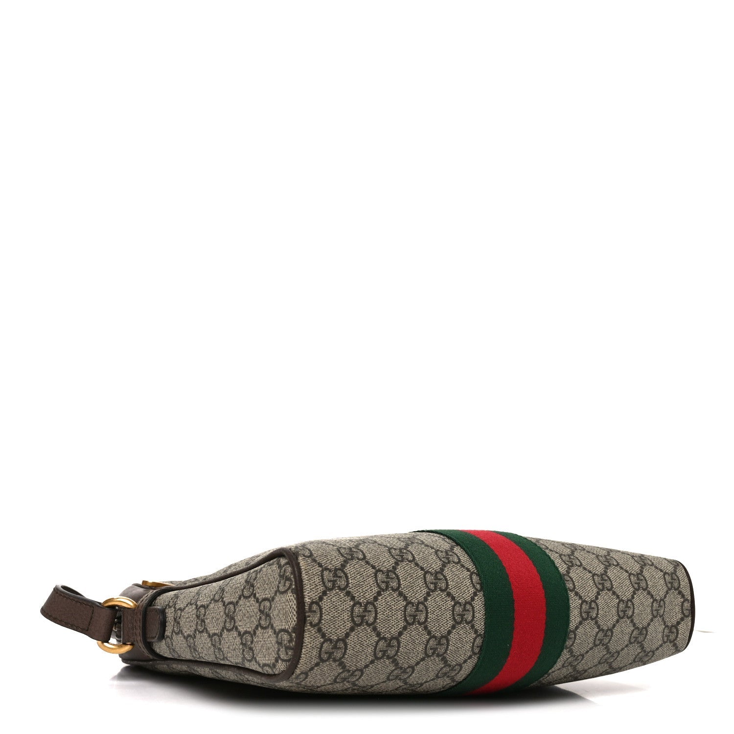 Gucci GG Supreme Monogram Web Medium Ophidia Messenger Bag Brown