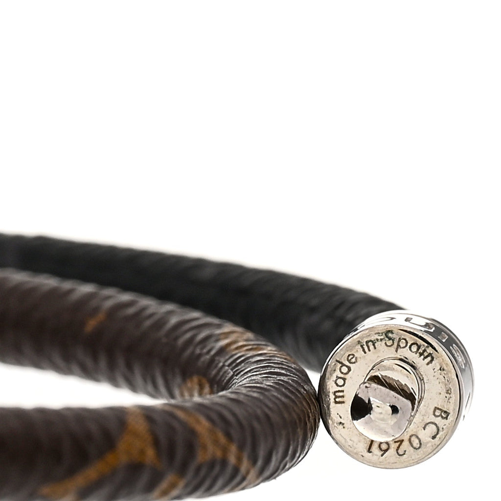 Louis Vuitton Monogram Eclipse Keep It Double Bracelet 19