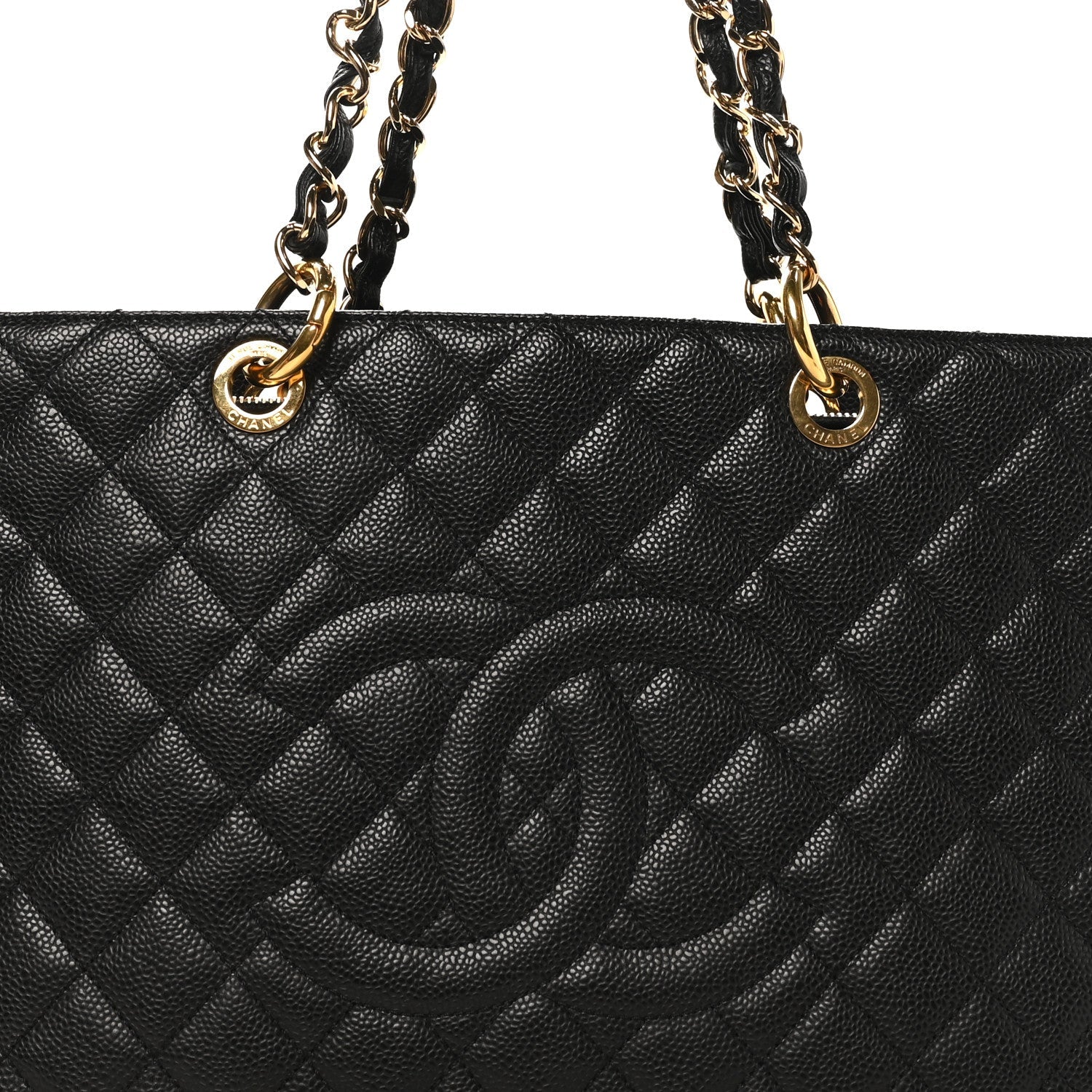 Chanel Caviar Quilted Grand Shopping Tote GST Black