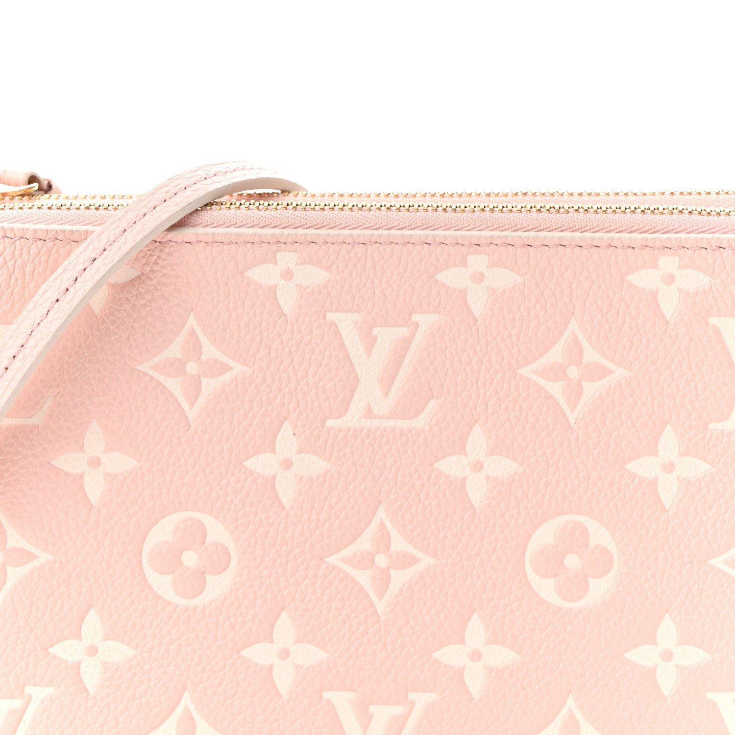 Louis Vuitton Empreinte Monogram Double Zip Pochette Rose