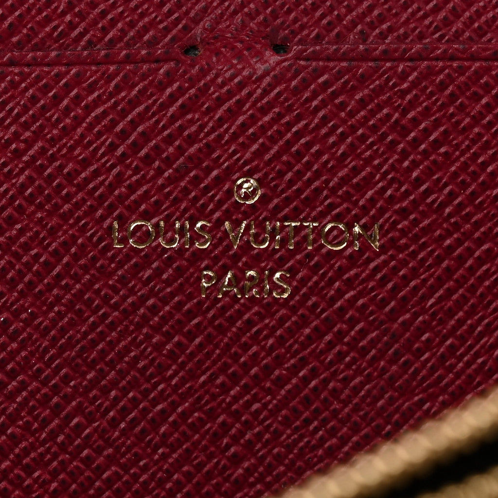 Louis Vuitton Monogram Clemence Wallet Fuchsia
