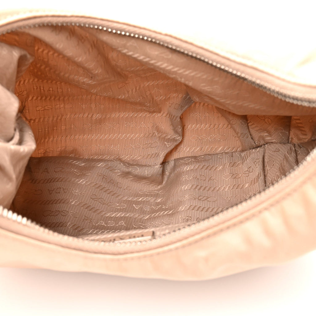 Prada Tessuto Nylon Saffiano Re-Edition 2006 Shoulder Bag Cammeo