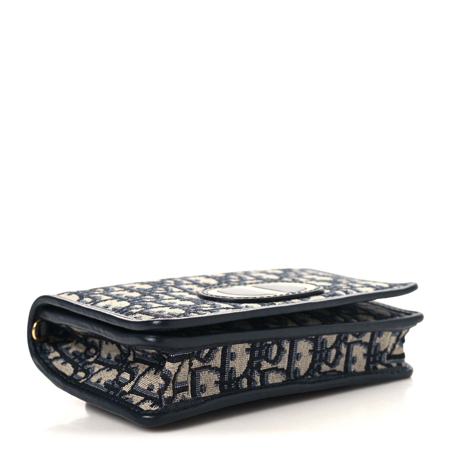 Christian Dior Oblique 30 Montaigne 2-In-1 Pouch Blue