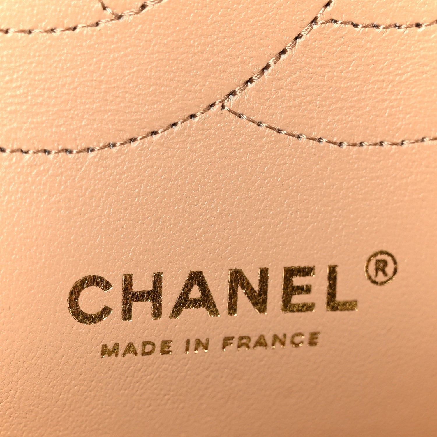 Chanel Lambskin Quilted Jumbo Double Flap Dark Beige