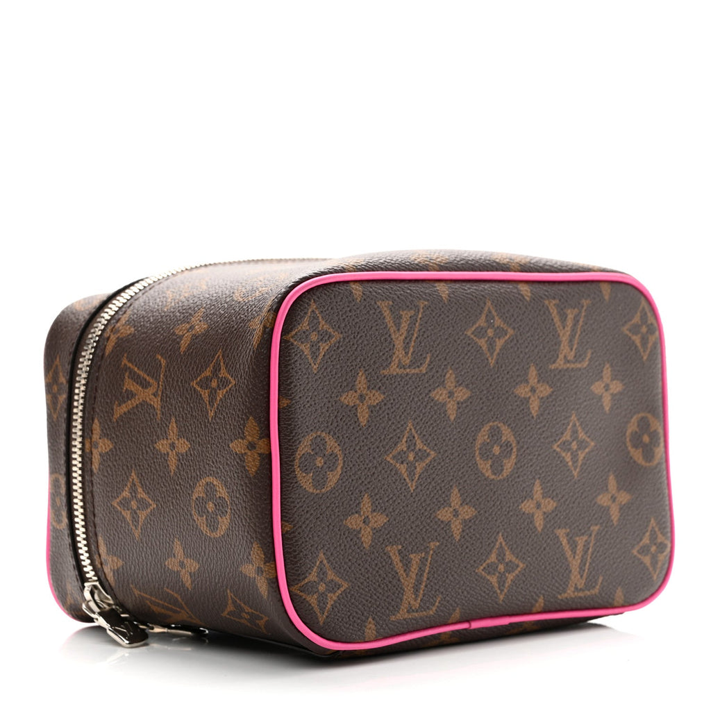 Louis Vuitton Monogram Macassar Nice Mini Fuchsia