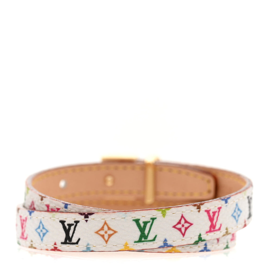 Louis Vuitton LV X TM Monogram Multicolor LV Signature Bracelet 19 White