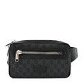 Gucci Soft GG Supreme Monogram Web Belt Bag Black Grey