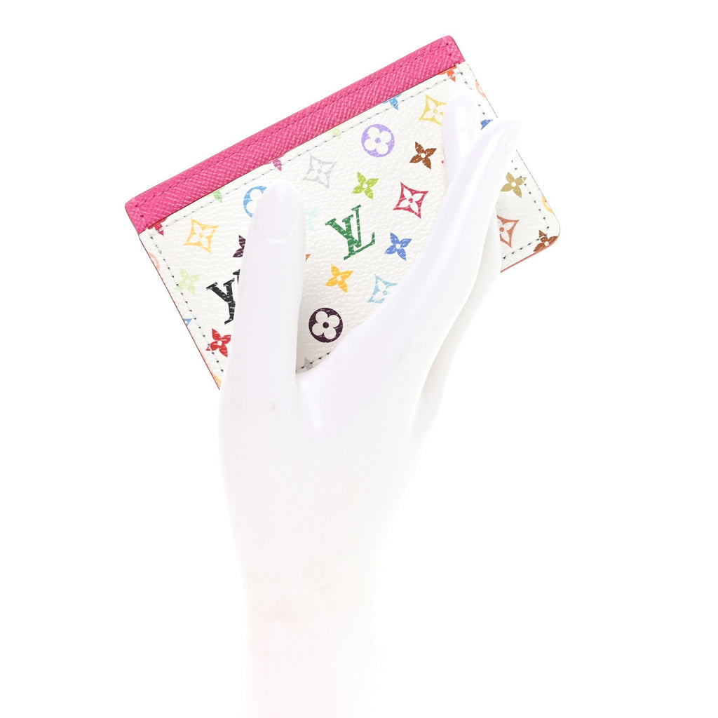 Louis Vuitton LV X TM Monogram Multicolor Card Holder Kawaii Pink