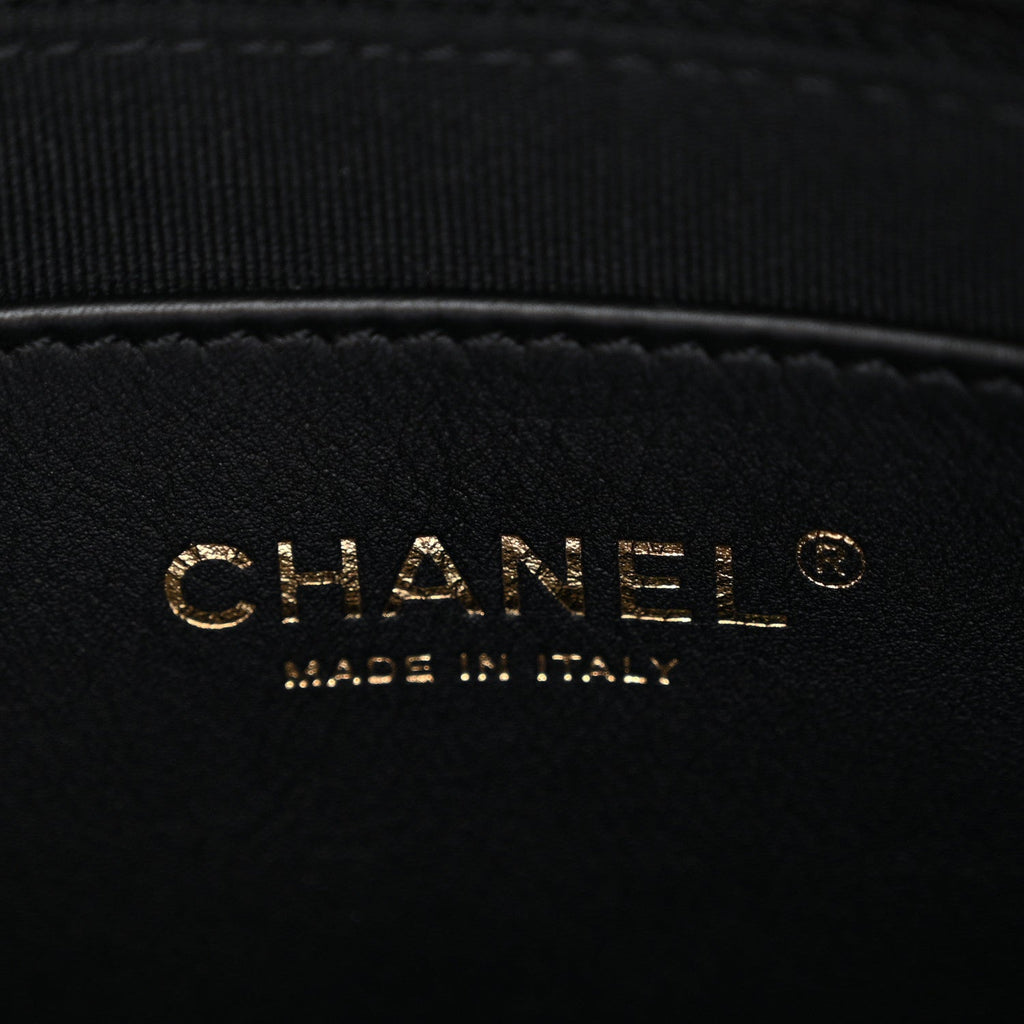 Chanel Lambskin Quilted Large CC Links Hobo Black