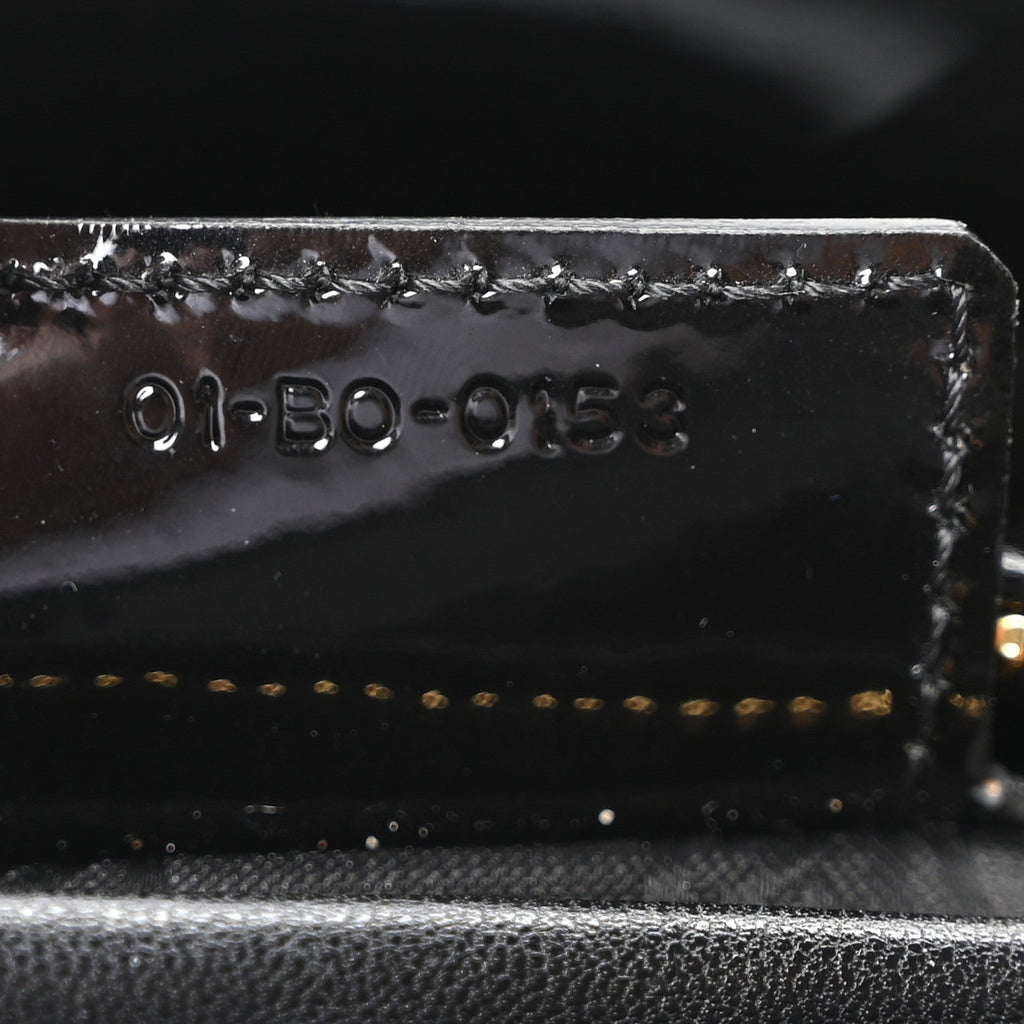 Christian Dior Patent Cannage Medium Lady Dior Black