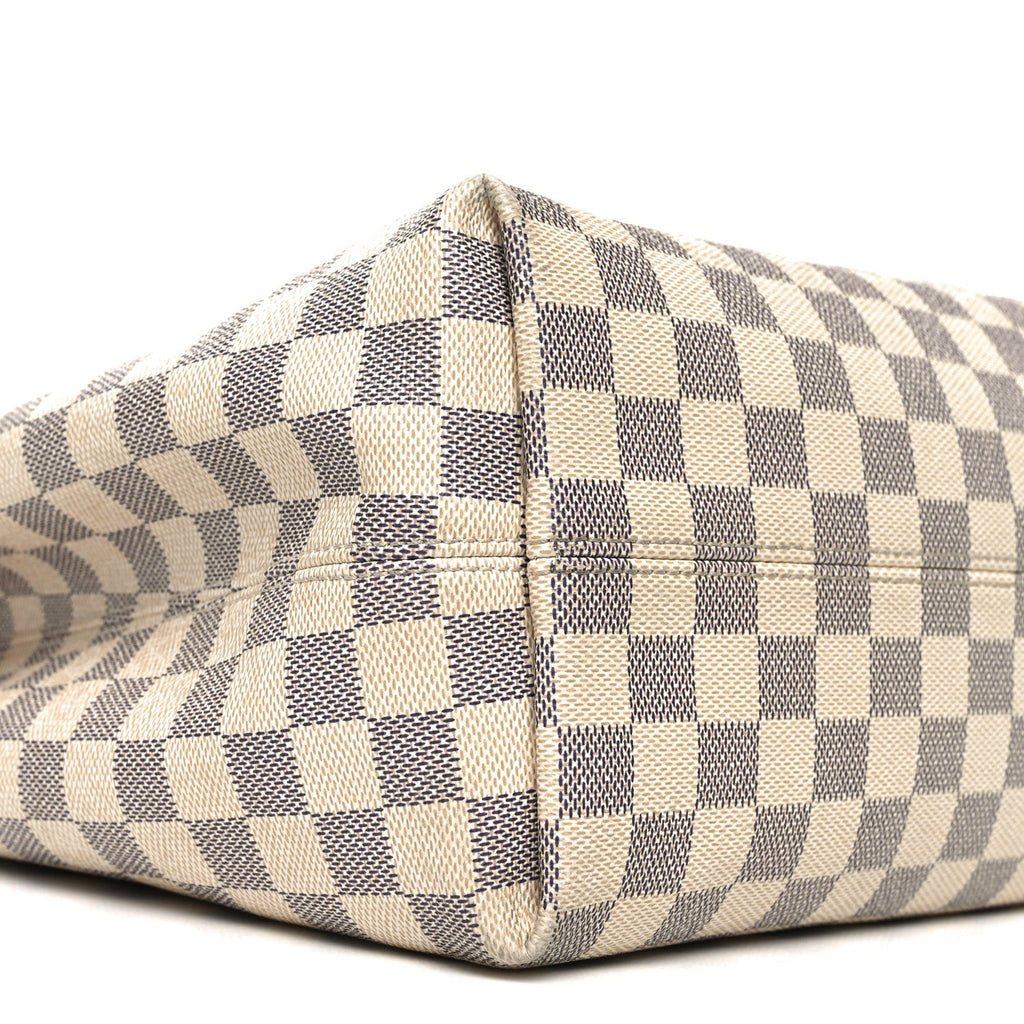 Louis Vuitton Damier Azur Graceful MM Rose Ballerine