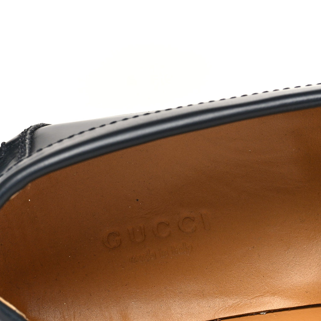 Gucci Millennial Ribot Cut Out Interlocking G Loafers 35.5 Black