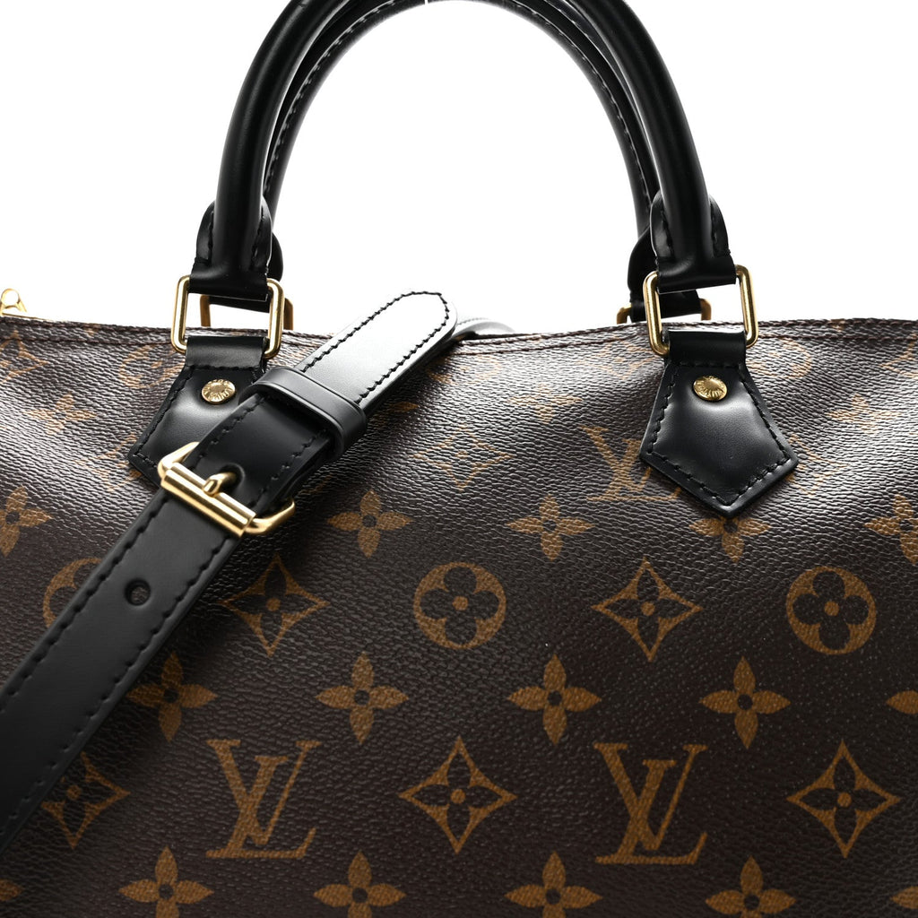 Louis Vuitton Monogram My World Tour Speedy Bandouliere 30 Black
