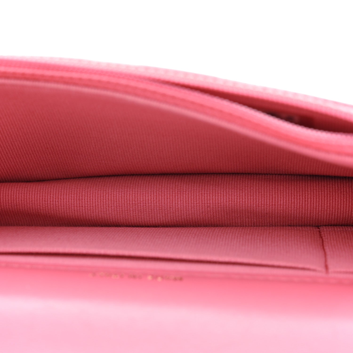 Chanel Lambskin Quilted Pillow Crush Flap Phone Holder With Chain Pink